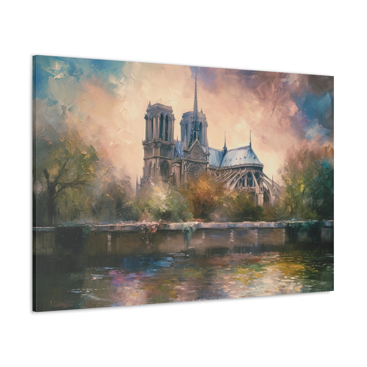 Notre Dame Cathedral Painting for Living Room Oil Painting for Dining Room Painting for Bedroom Painting for Bedroom Painting on Canvas