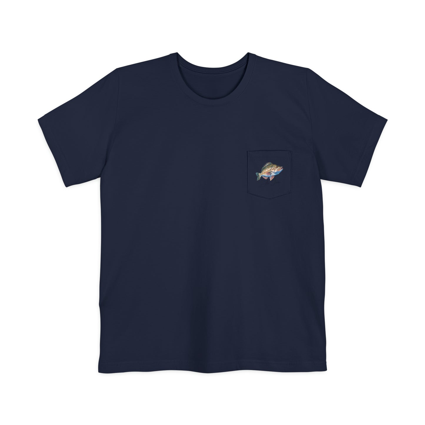 Fishing T-shirt for Fishing T-Shirt of Grouper T-shirt of Fish Pocket T-Shirt