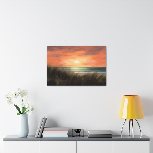 Sunset Painting for Living Room Oil Painting for Dining Room Painting for Bedroom Painting for Bedroom Painting on Canvas Beach Painting