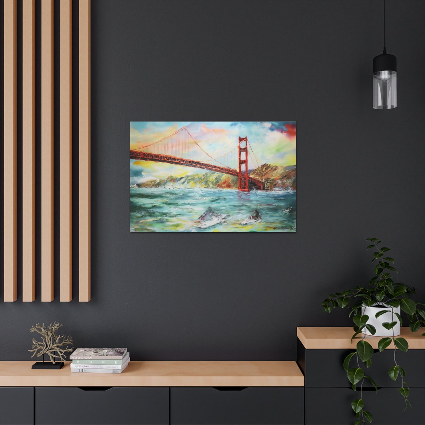 Golden Gate Bridge Painting for Living Room Oil Painting for Dining Room Painting for Bedroom Painting for Office Painting of San Francisco