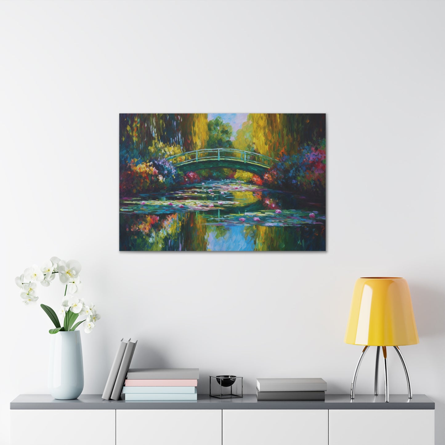 Painting for Living Room Oil Painting for Dining Room Painting for Bedroom Painting for Bedroom Painting on Canvas Lily Bridge Painting