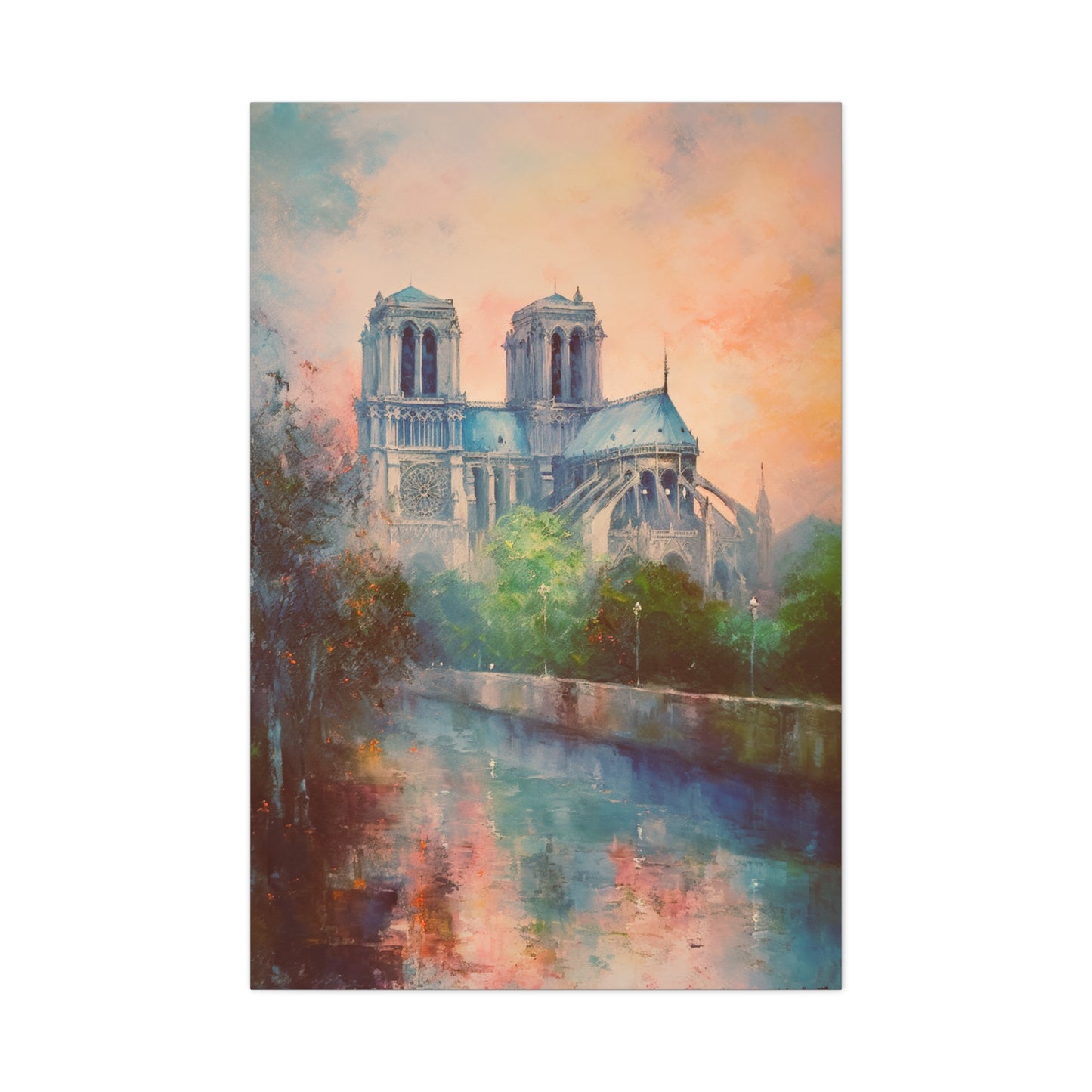 Notre Dame Cathedral Painting for Living Room Oil Painting for Dining Room Painting for Bedroom Painting for Bedroom Painting on Canvas