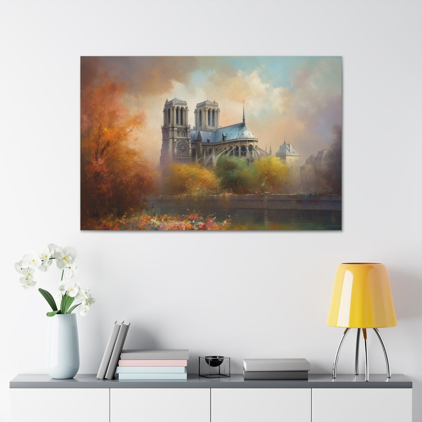 Notre Dame Cathedral Painting for Living Room Oil Painting for Dining Room Painting for Bedroom Painting for Bedroom Painting on Canvas