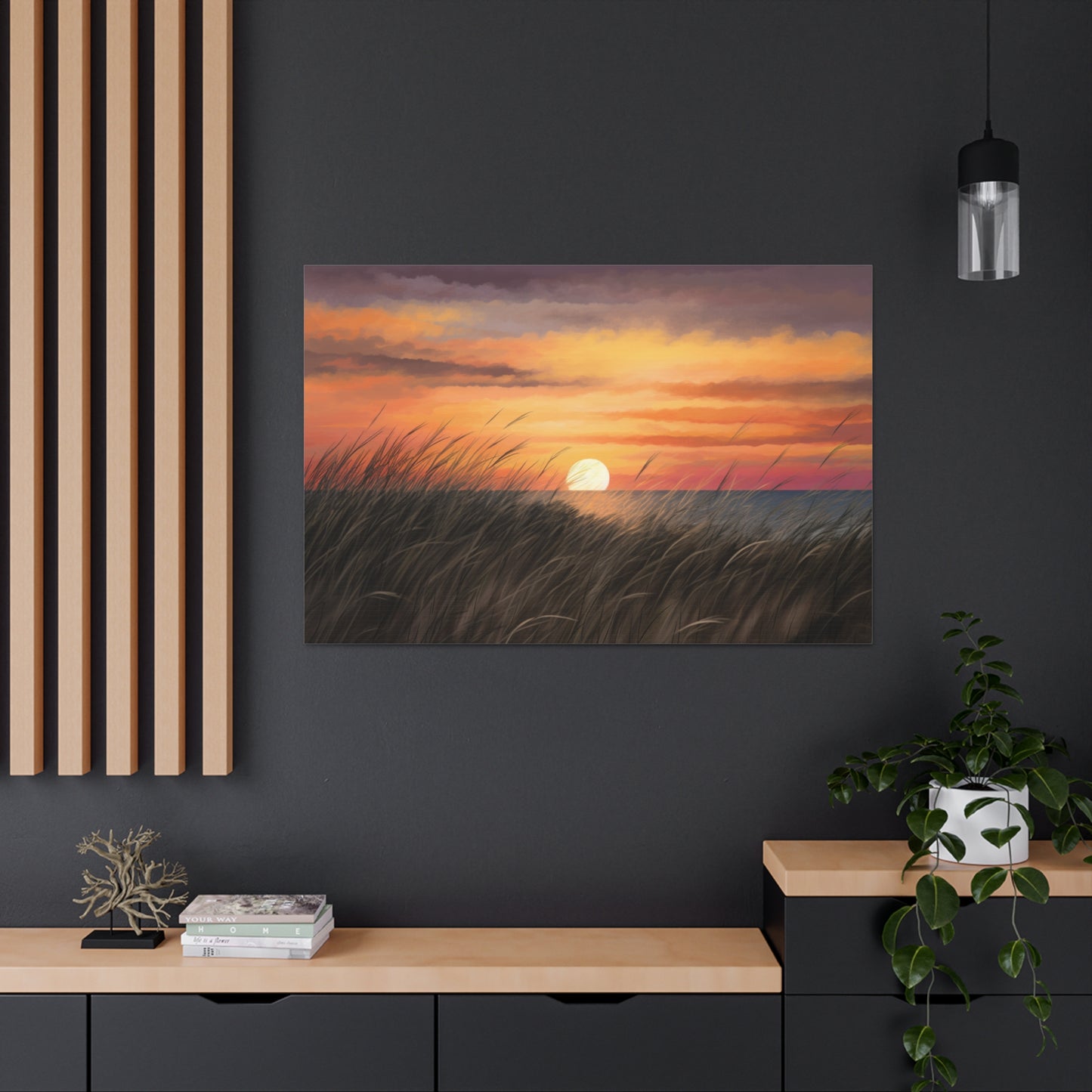 Sunset Painting for Living Room Oil Painting for Dining Room Painting for Bedroom Painting for Bedroom Painting on Canvas Beach Painting