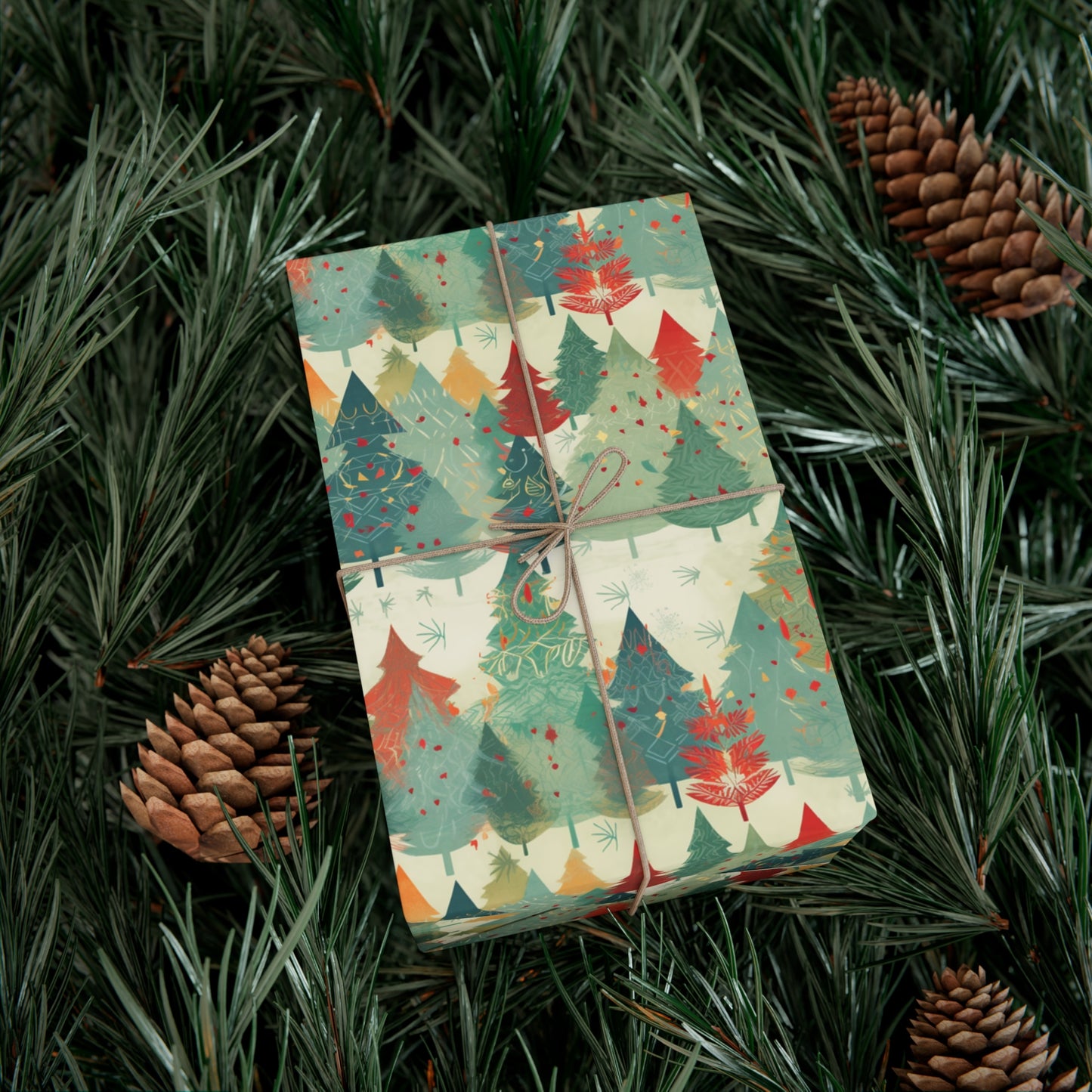 Christmas Tree Wrapping Paper for Christmas Wrapping Paper for Birthday Wrapping Paper Designer Wrapping Paper