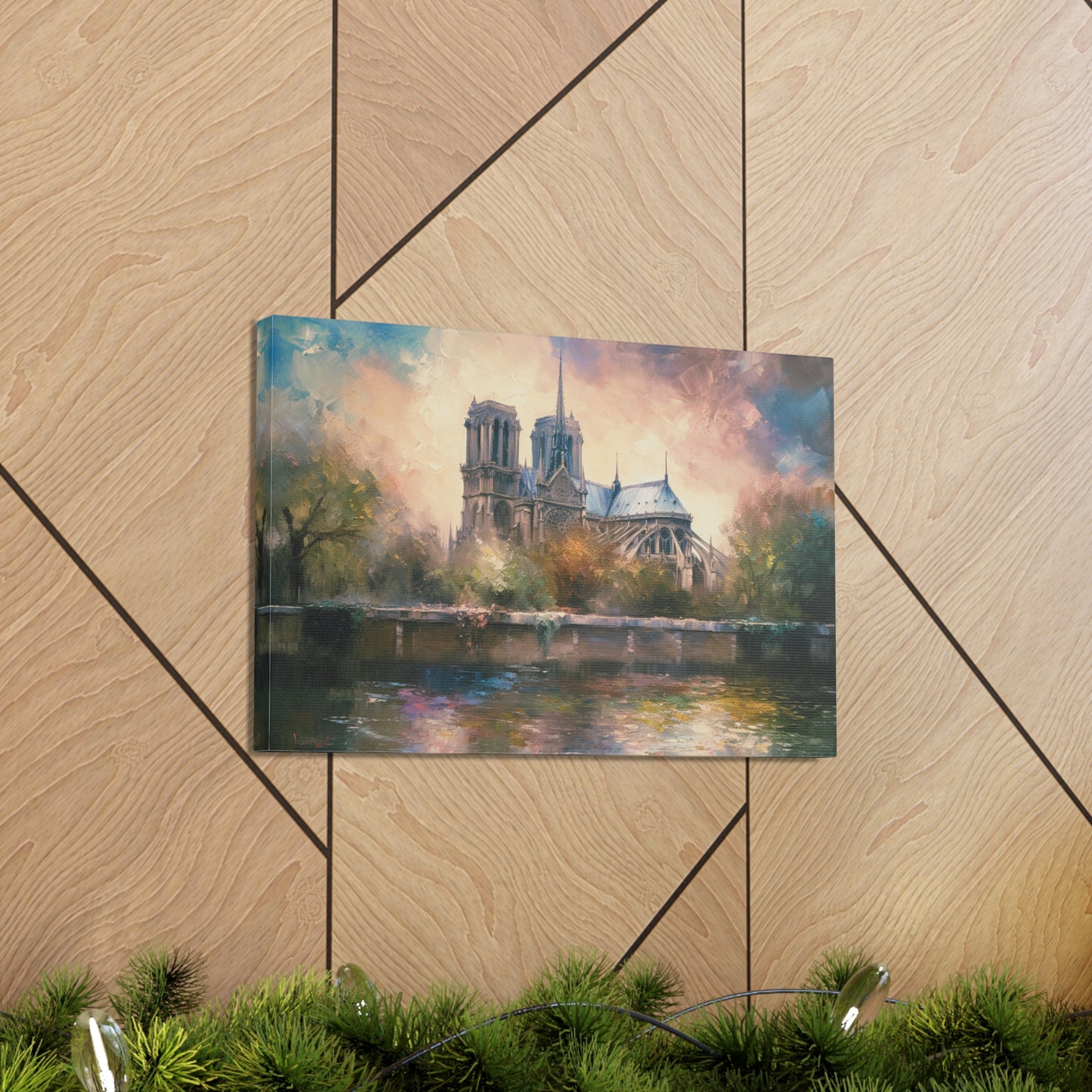 Notre Dame Cathedral Painting for Living Room Oil Painting for Dining Room Painting for Bedroom Painting for Bedroom Painting on Canvas