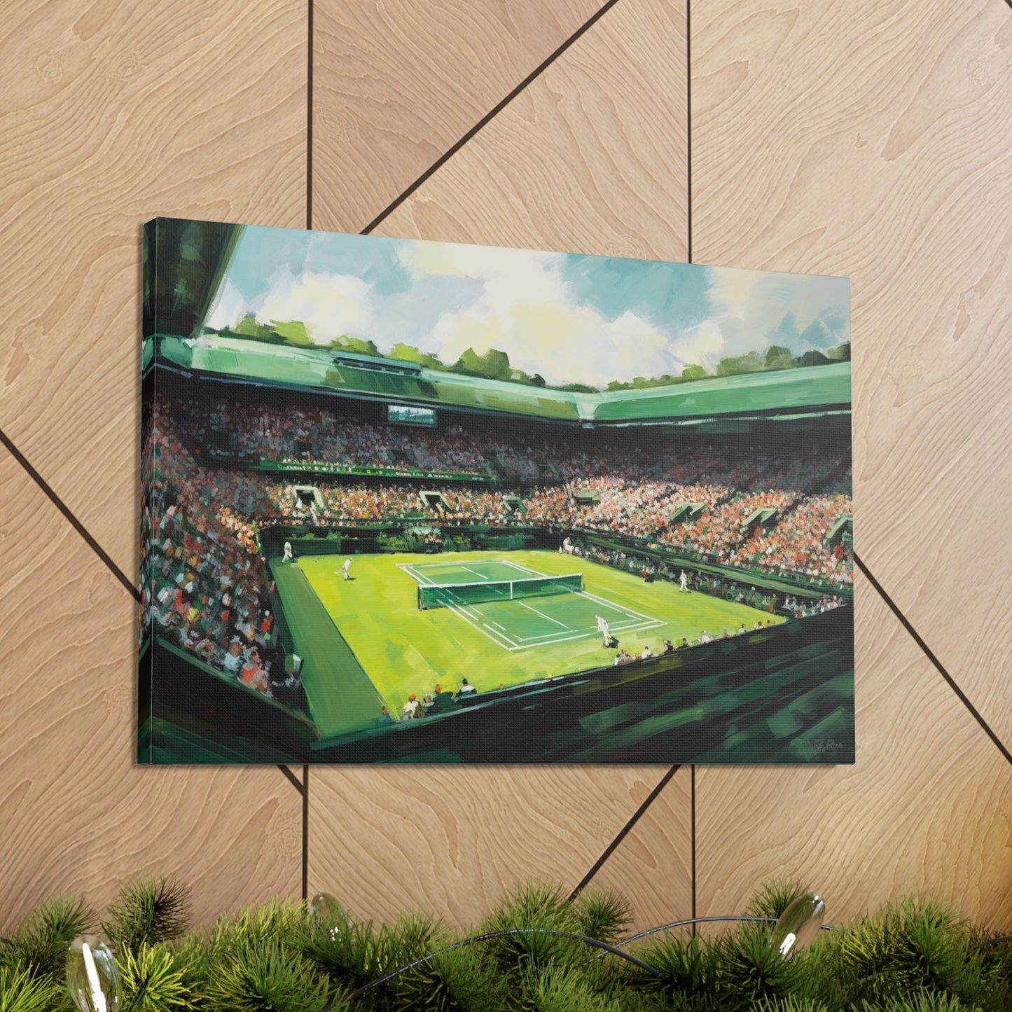 Tennis Painting for Living Room Oil Painting Dining Room Painting for Bedroom Painting for Office Painting of Wimbledon