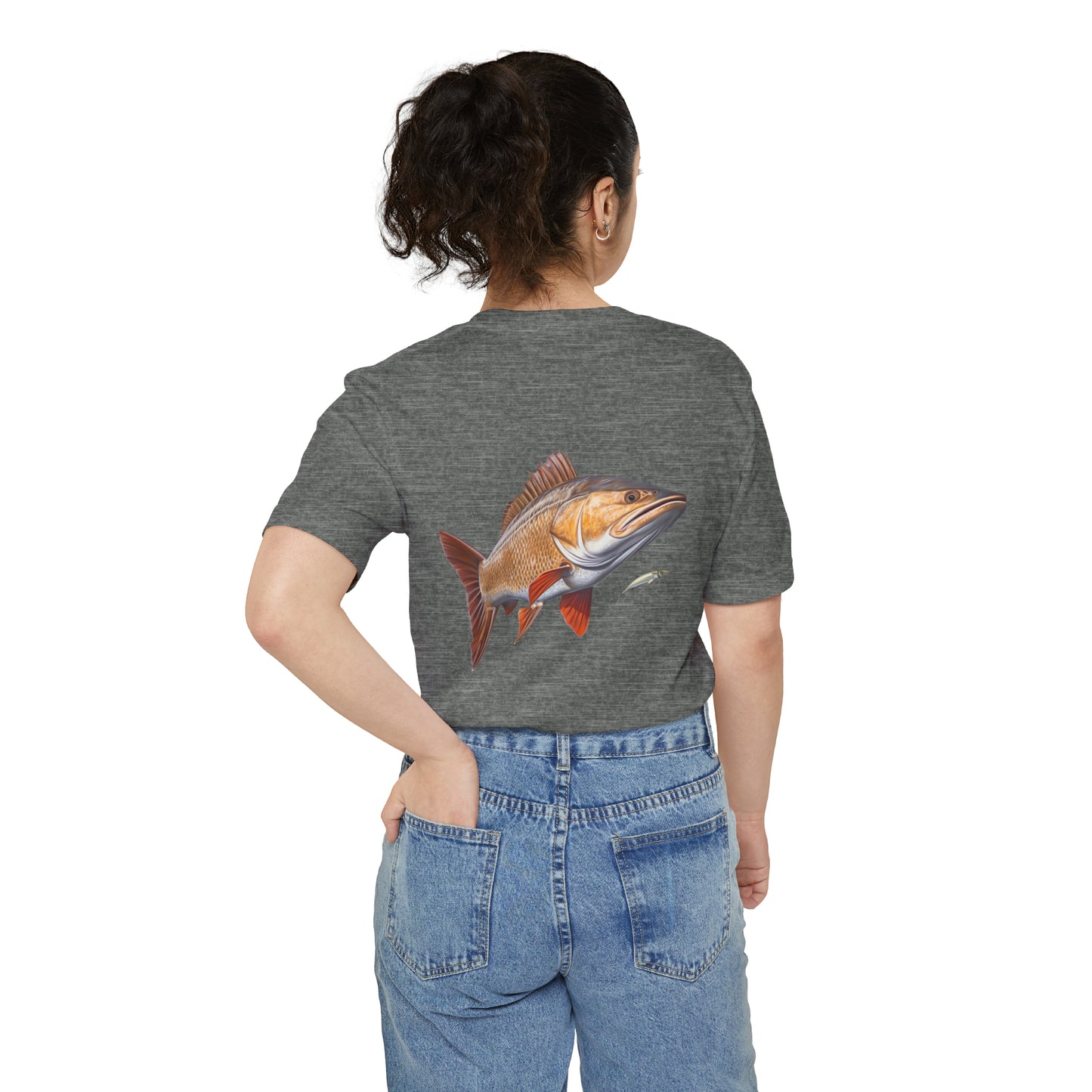 Fishing T-shirt for Fishing T-Shirt of Red Fish T-shirt Fishing Pocket T-Shirt of Fish