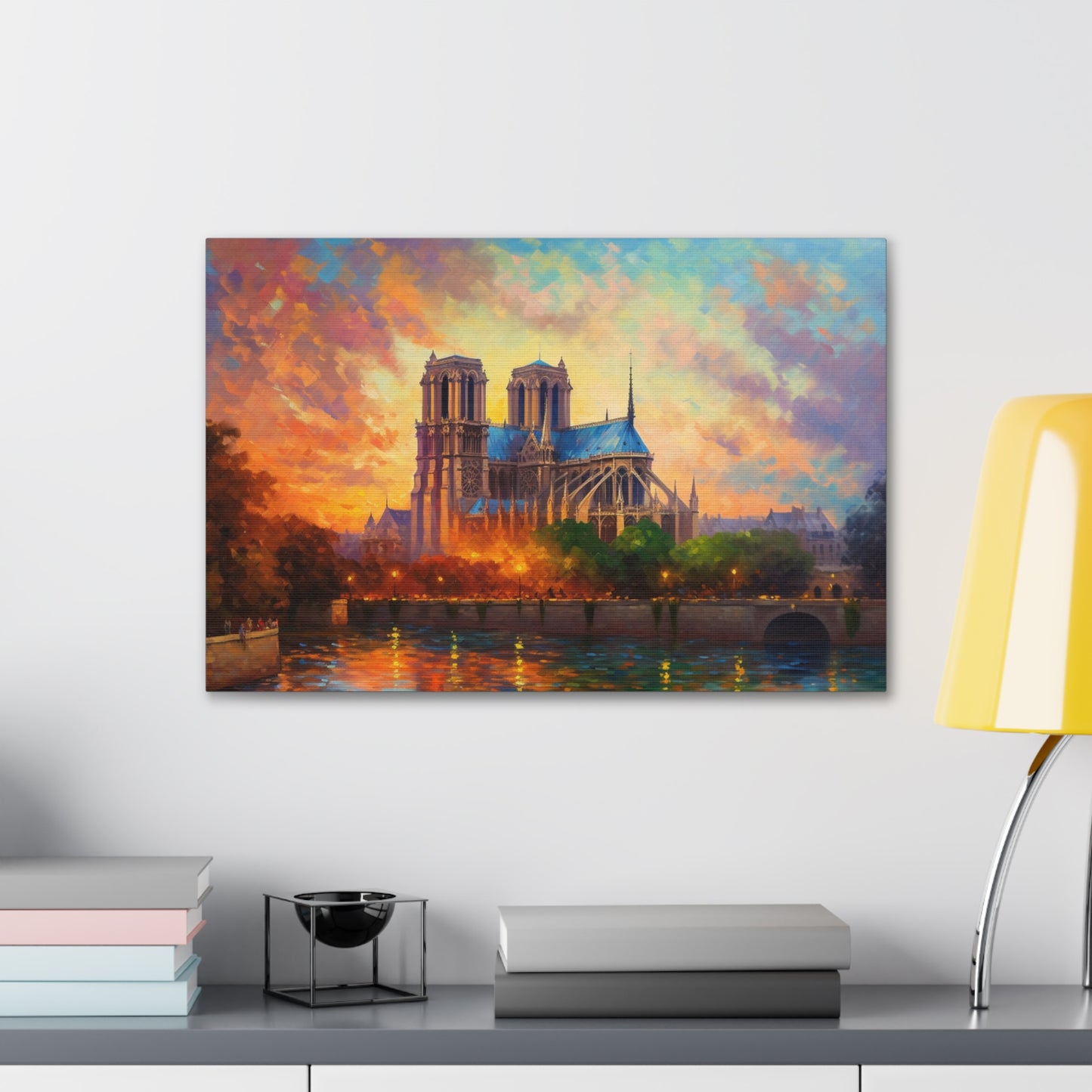 Notre Dame Cathedral Painting for Living Room Oil Painting for Dining Room Painting for Bedroom Painting for Bedroom Painting on Canvas