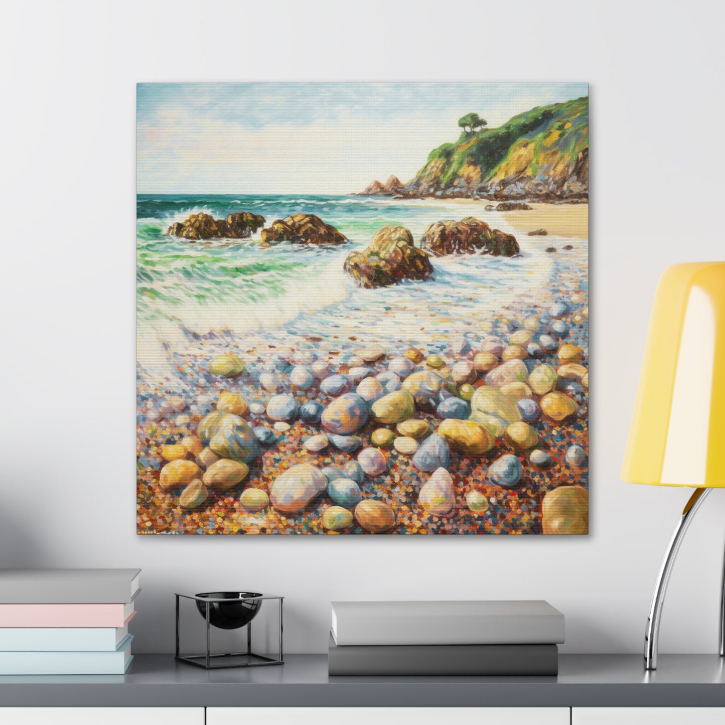 Beach Painting for Living Room Oil Painting for Dining Room Painting for Bedroom Painting for Office Painting of Rock Beach