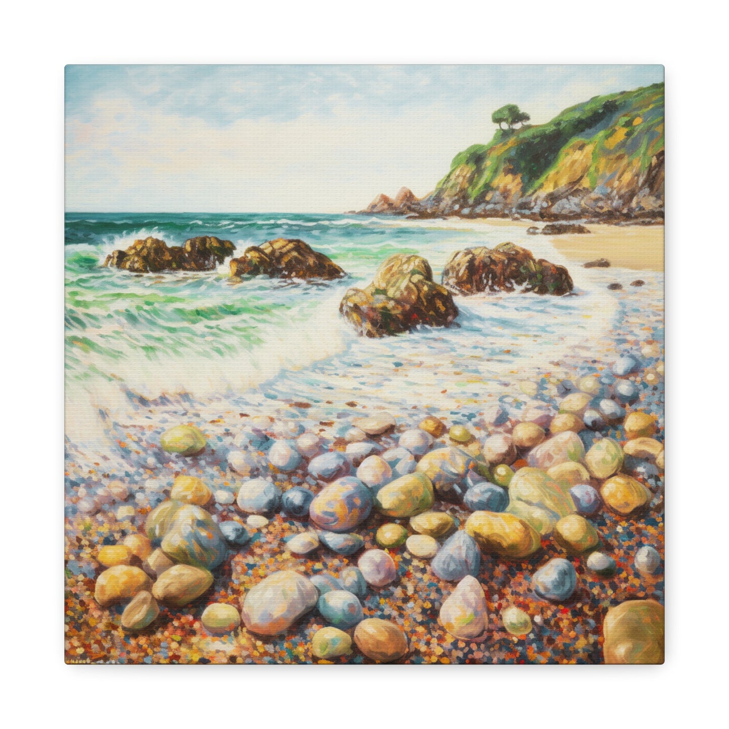 Beach Painting for Living Room Oil Painting for Dining Room Painting for Bedroom Painting for Office Painting of Rock Beach