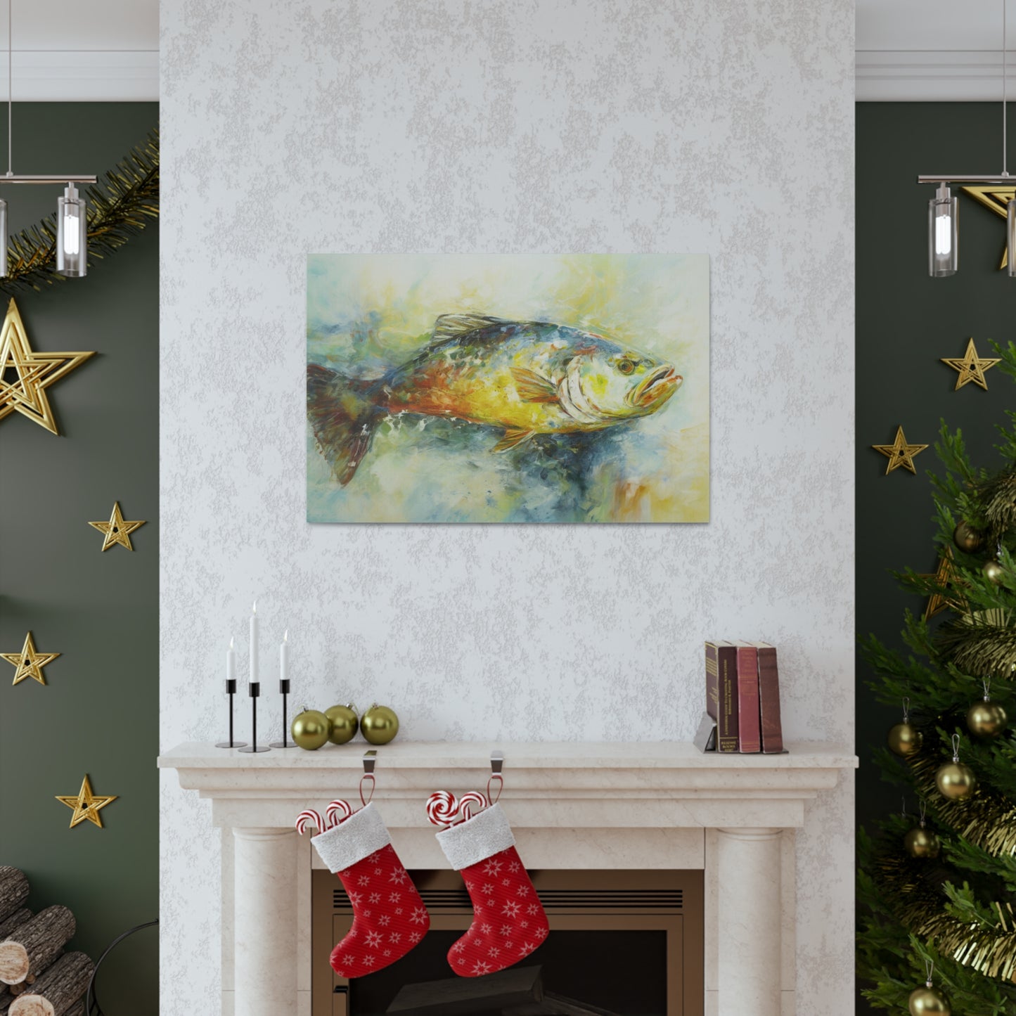 Painting of Fish Painting for Living Room Oil Painting for Dining Room Painting for Bedroom Painting for Bedroom Painting for Beach House