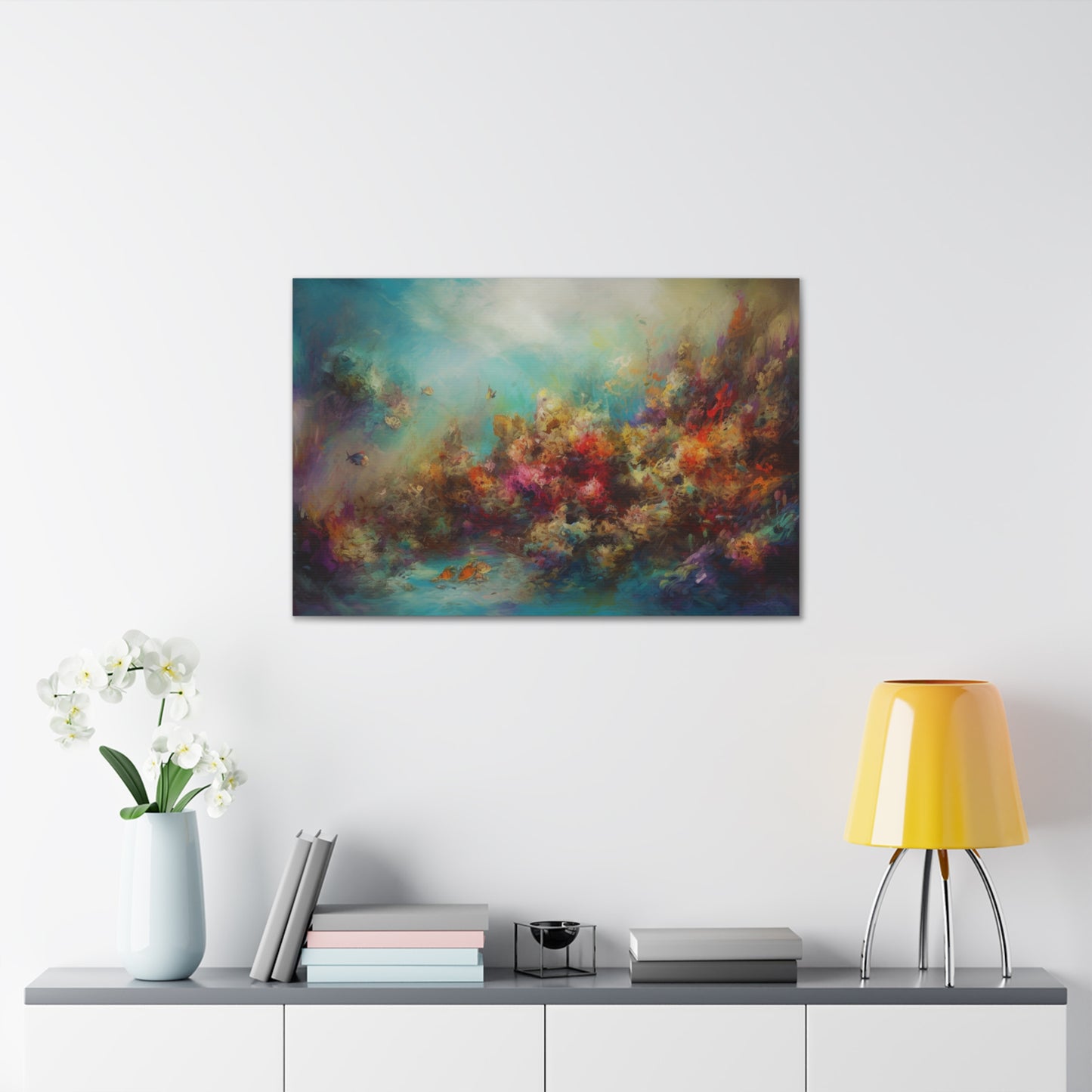 Abstract Oil Painting for Living Room Oil Painting for Dining Room Painting for Bedroom Painting for Office Painting of Coral