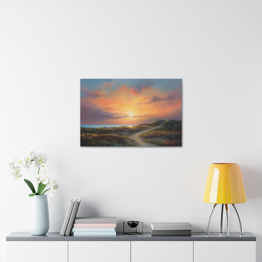 Sunset Painting for Living Room Oil Painting for Dining Room Painting for Bedroom Painting for Bedroom Painting on Canvas Beach Painting