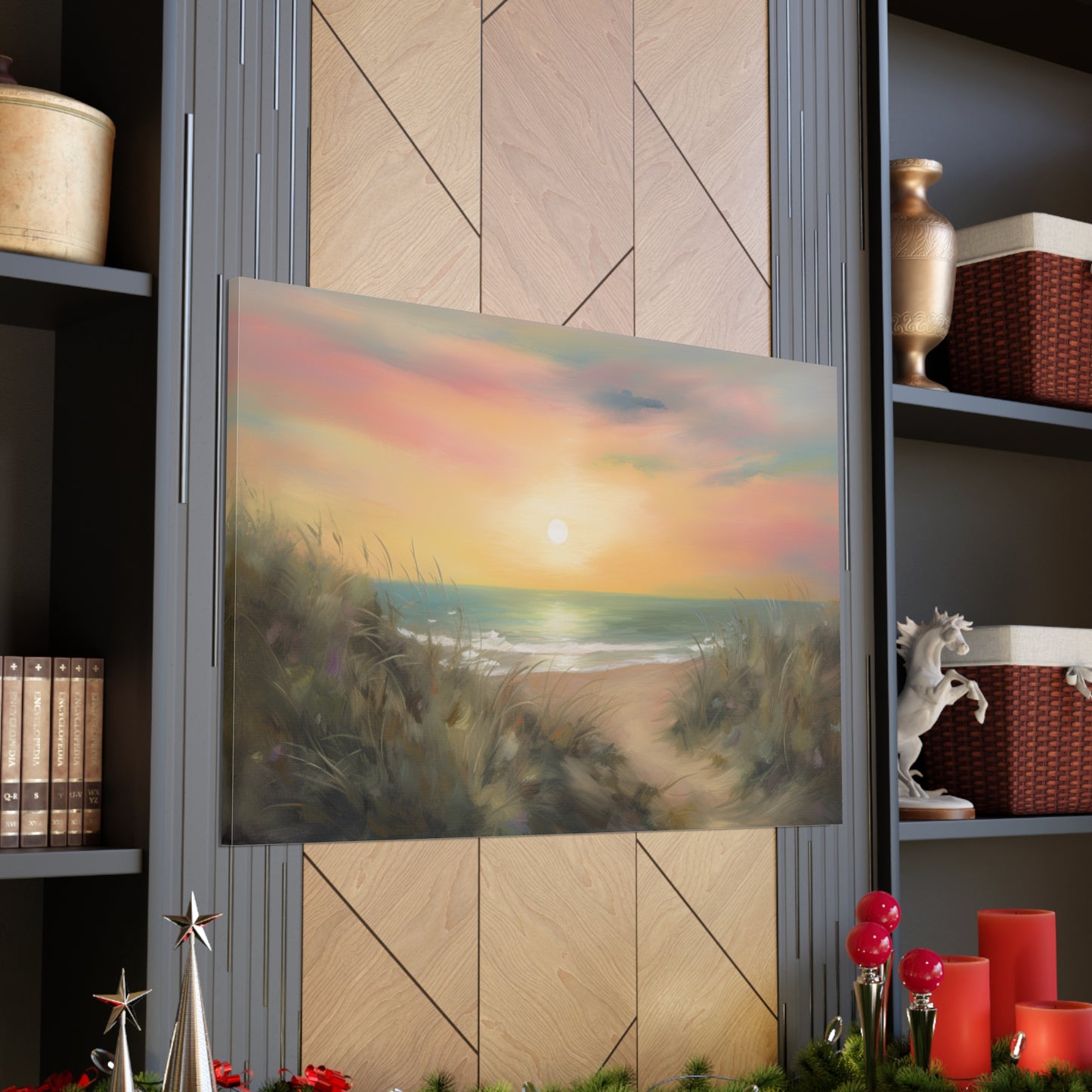 Sunset Painting for Living Room Oil Painting for Dining Room Painting for Bedroom Painting for Bedroom Painting on Canvas Beach Painting