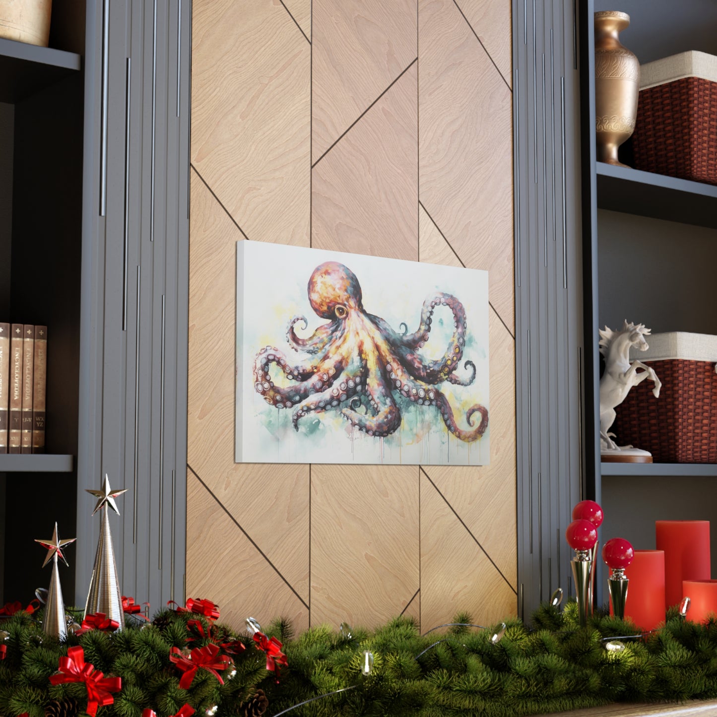 Octopus Oil Painting for Living Room Oil Painting for Dining Room Painting for Bedroom Painting for Office Painting of Octopus