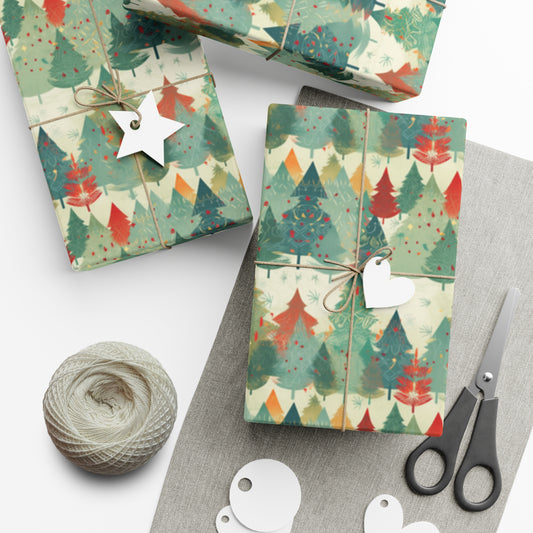 Christmas Tree Wrapping Paper for Christmas Wrapping Paper for Birthday Wrapping Paper Designer Wrapping Paper