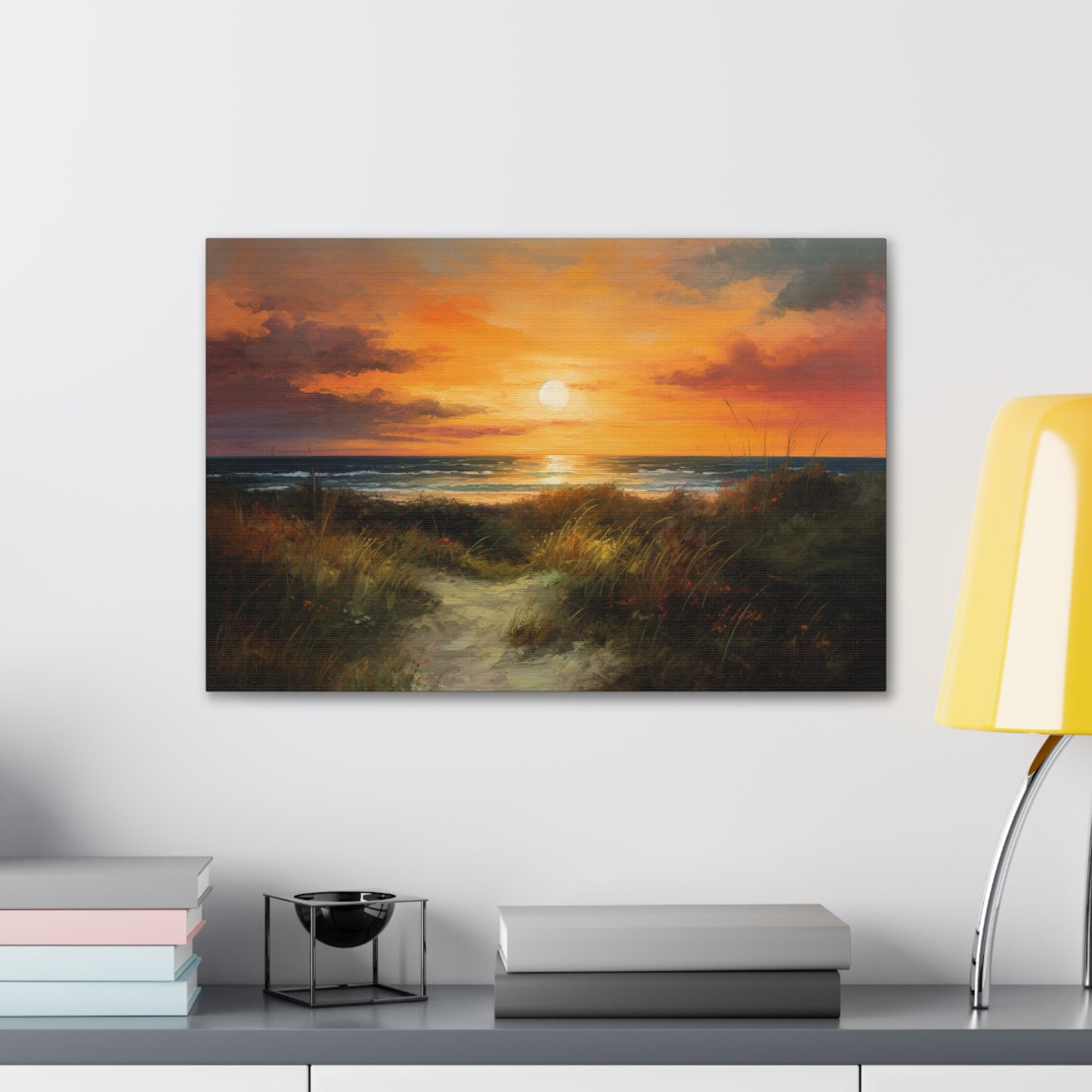 Sunset Painting for Living Room Oil Painting for Dining Room Painting for Bedroom Painting for Bedroom Painting on Canvas Beach Painting