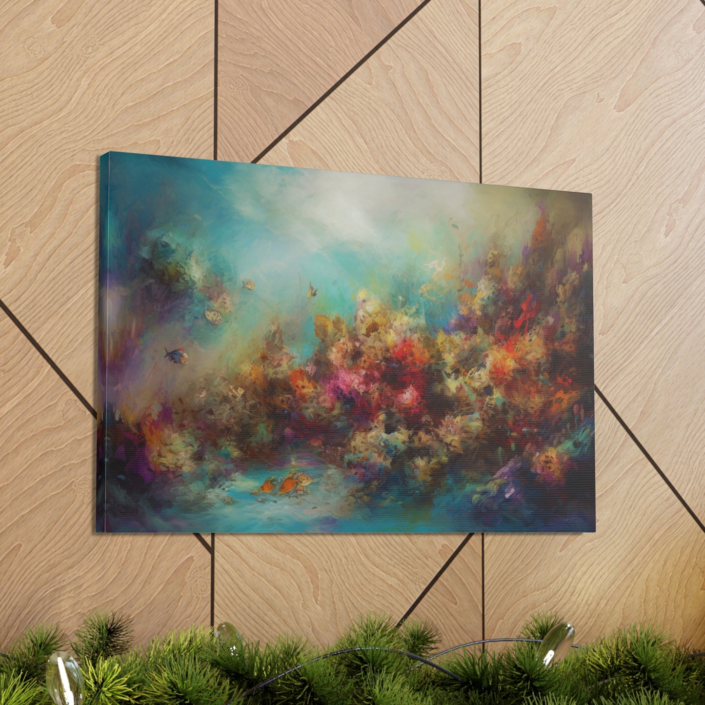 Abstract Oil Painting for Living Room Oil Painting for Dining Room Painting for Bedroom Painting for Office Painting of Coral