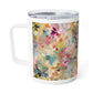 Floral Insulated Coffee Mug 10oz Hot Chocolate Mug for Tea Mug for Coffee Designer Coffee Cup Travel Mug Insulated Cup