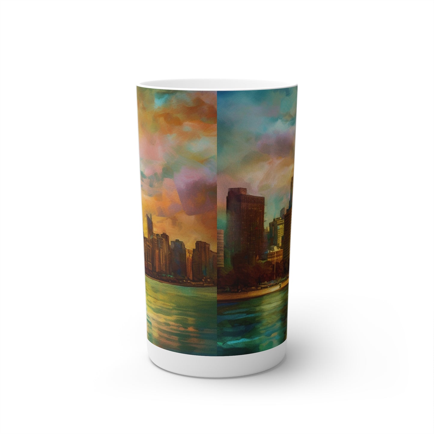 Chicago Coffee Mug Conical Coffee Mugs (3oz, 8oz, 12oz) Hot Chocolate Cup Tea Cup Designer Coffee Mug