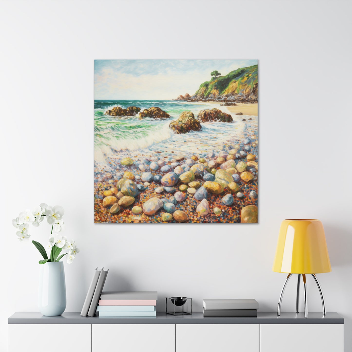 Beach Painting for Living Room Oil Painting for Dining Room Painting for Bedroom Painting for Office Painting of Rock Beach