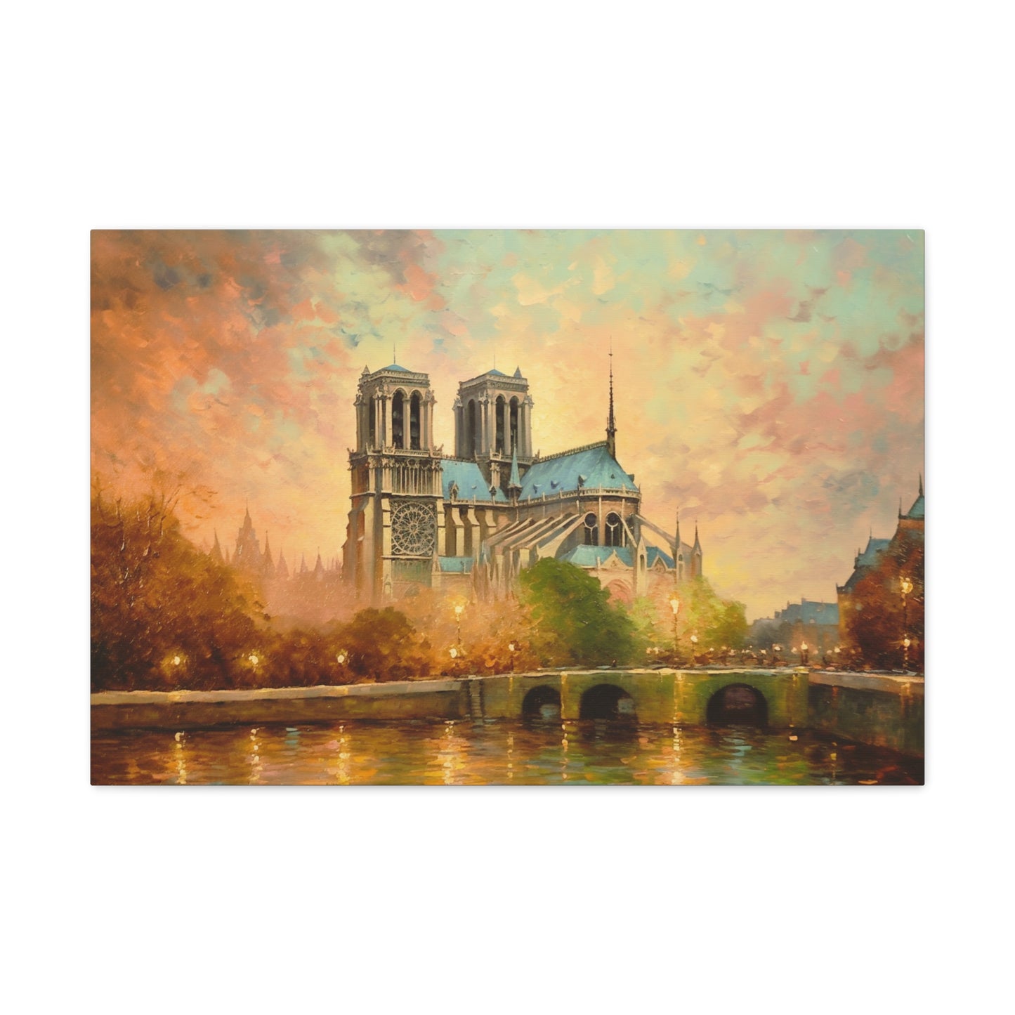 Notre Dame Cathedral Painting for Living Room Oil Painting for Dining Room Painting for Bedroom Painting for Bedroom Painting on Canvas