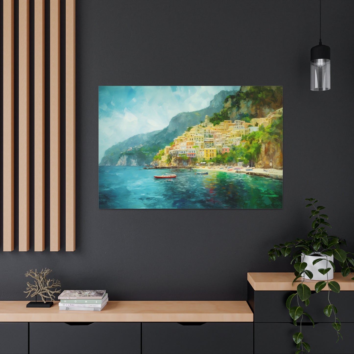 Landscape Painting for Living Room Oil Painting for Dining Room Painting for Bedroom Painting for Office Painting of Amalfi Coast