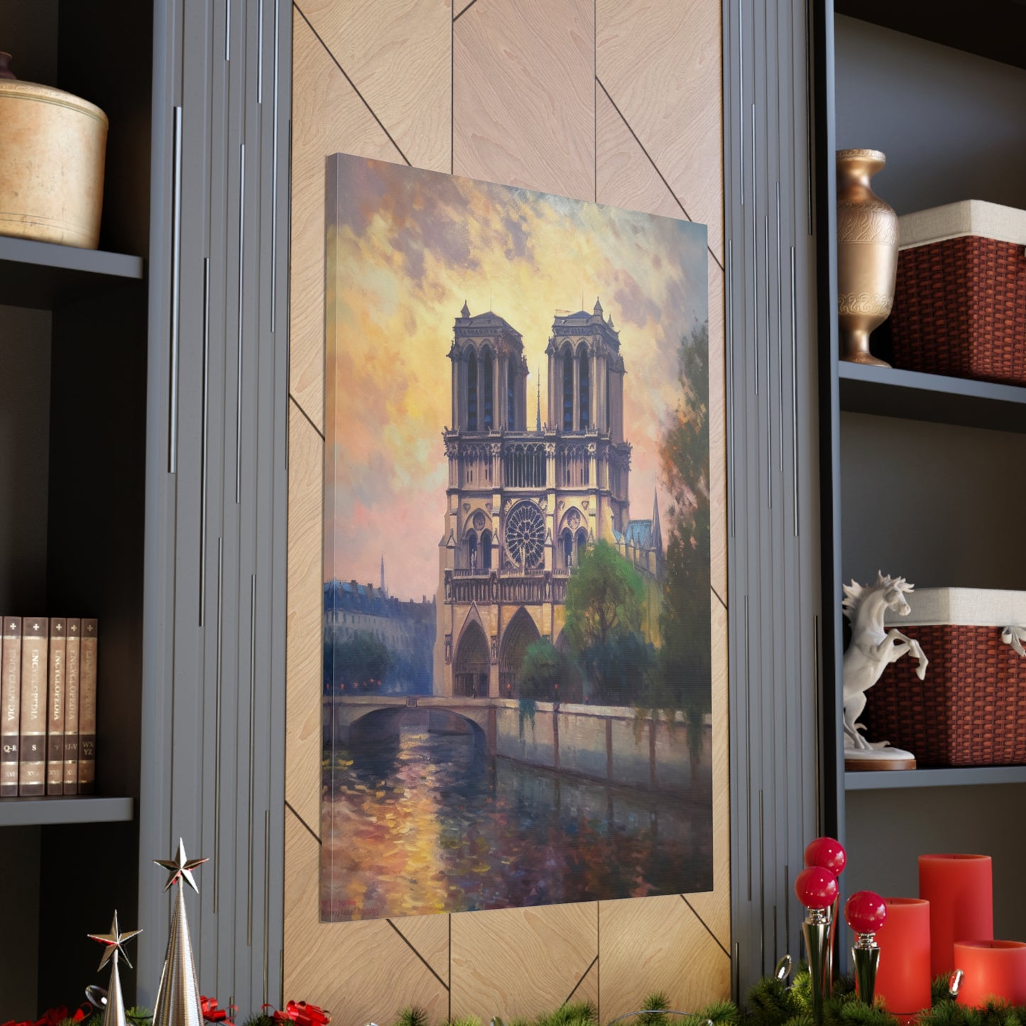 Notre Dame Cathedral Painting for Living Room Oil Painting for Dining Room Painting for Bedroom Painting for Bedroom Painting on Canvas