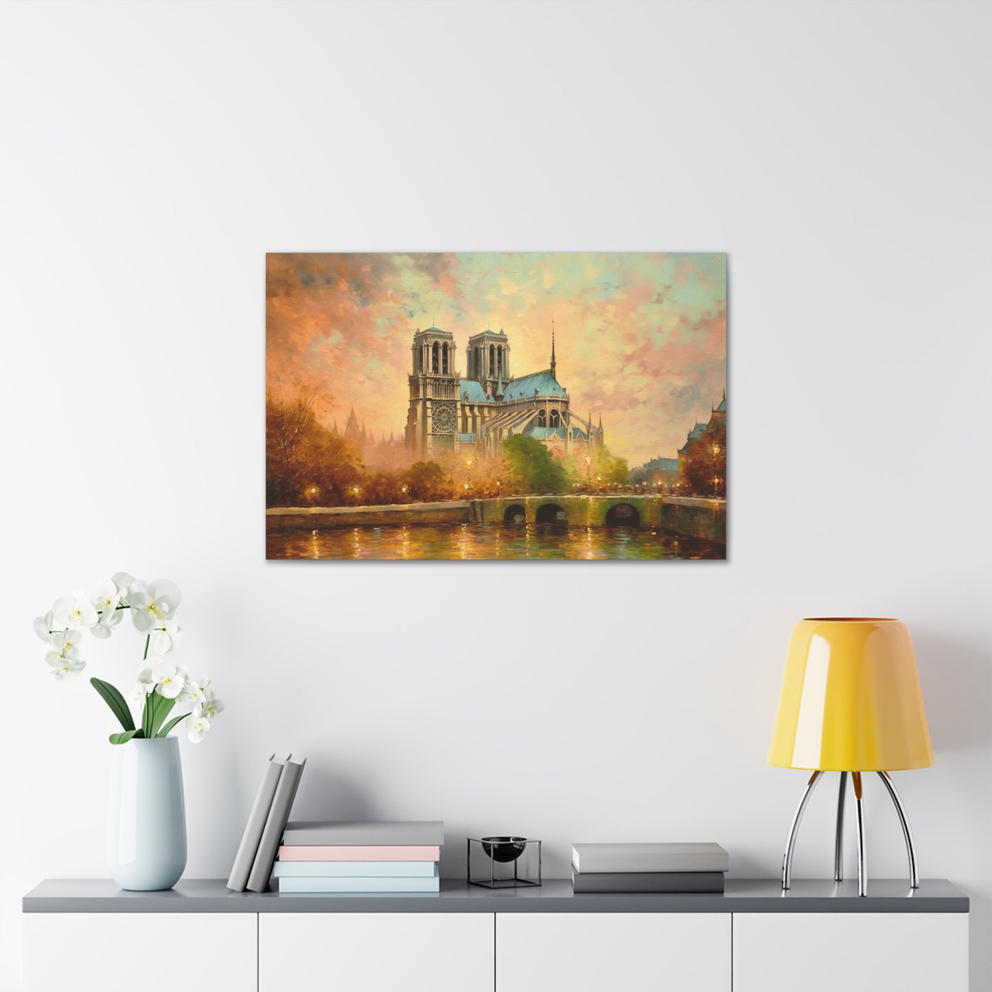 Notre Dame Cathedral Painting for Living Room Oil Painting for Dining Room Painting for Bedroom Painting for Bedroom Painting on Canvas