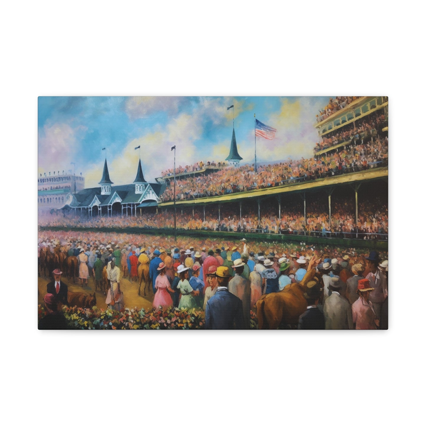 Horse Painting for Living Room Oil Painting for Dining Room Painting for Bedroom Painting for Bedroom Painting on Canvas Kentucky Derby