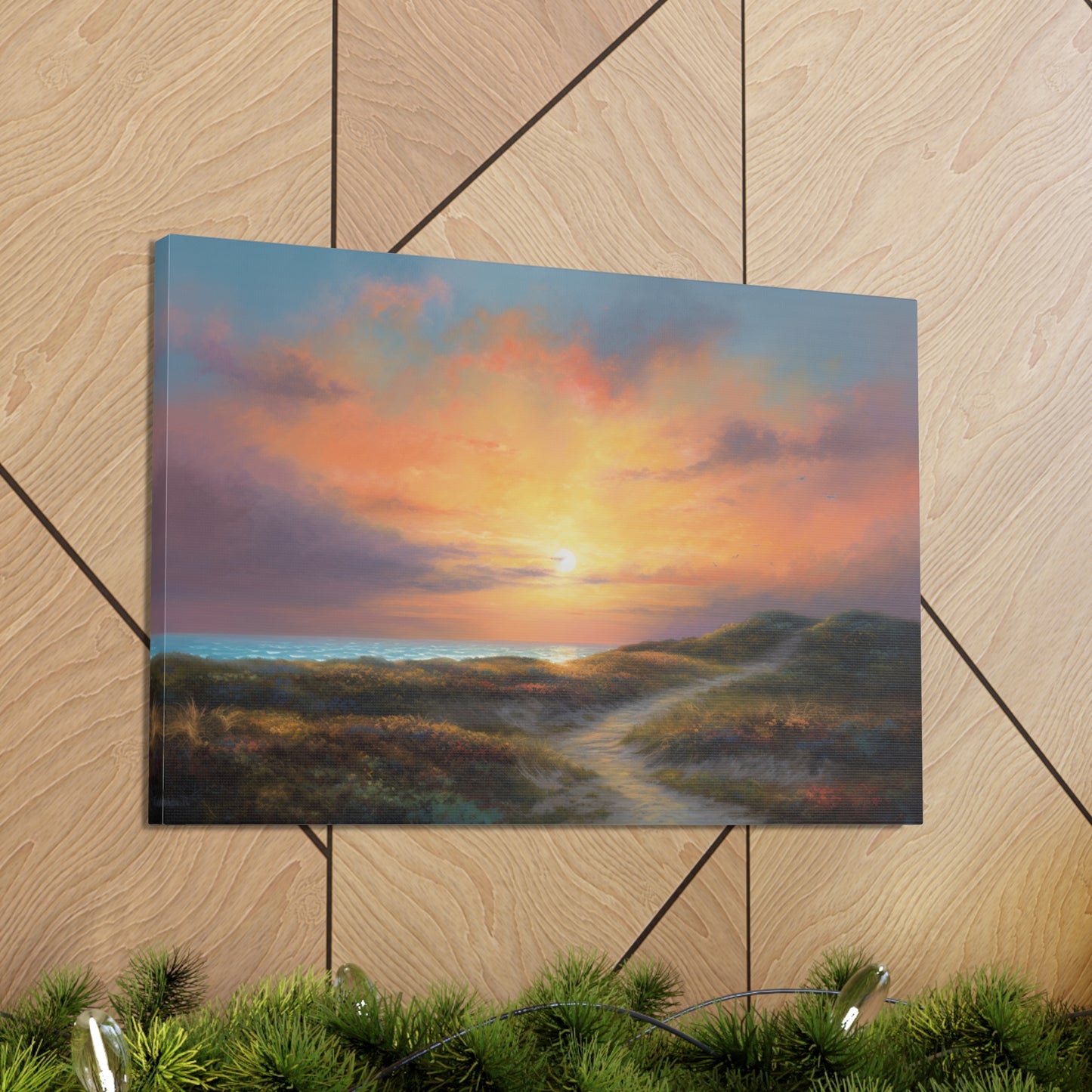 Sunset Painting for Living Room Oil Painting for Dining Room Painting for Bedroom Painting for Bedroom Painting on Canvas Beach Painting