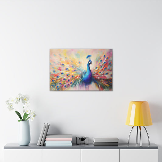 Peacock Oil Painting for Living Room Painting for Dining Room Painting for Bedroom Painting for Office Painting for Den Painting of Peacock