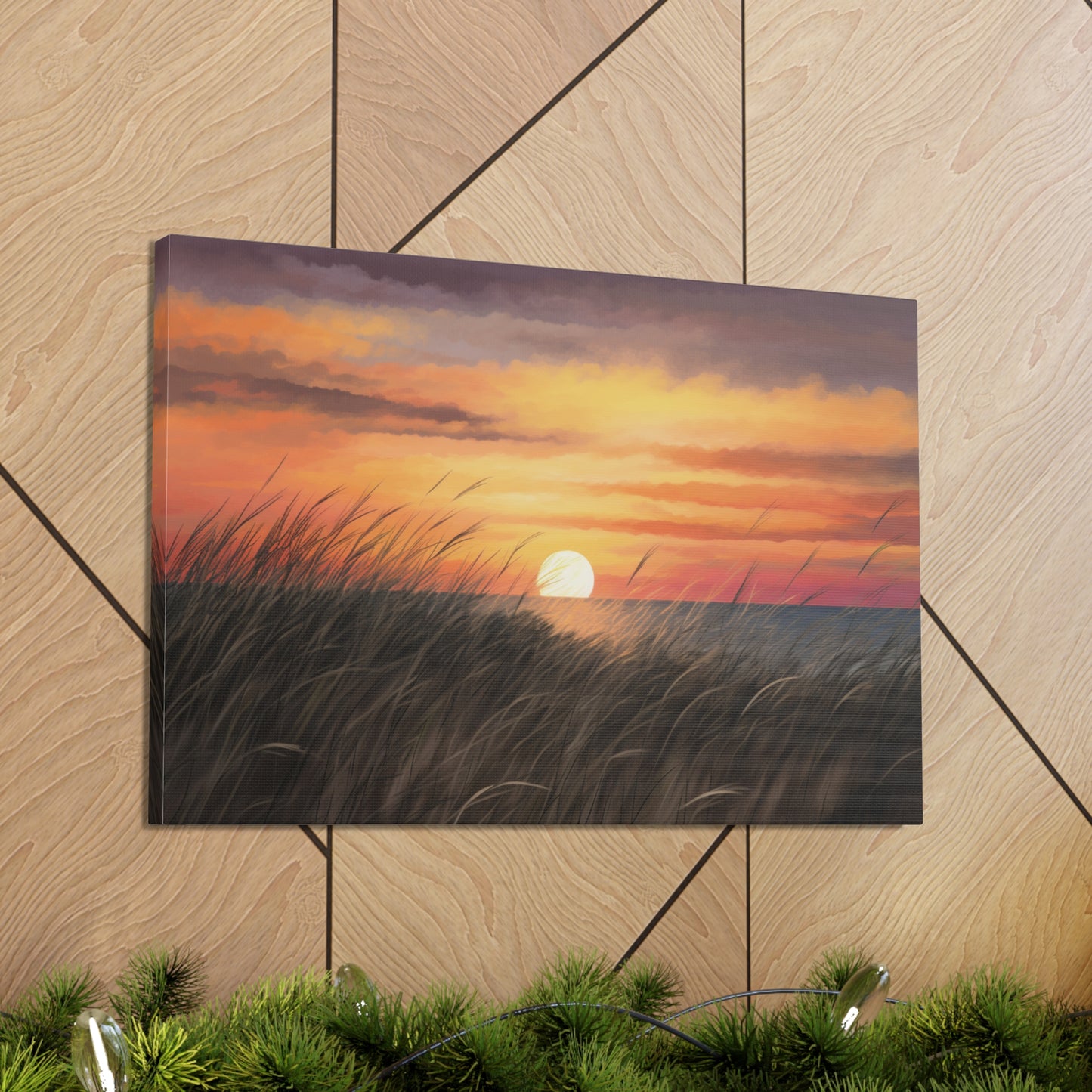 Sunset Painting for Living Room Oil Painting for Dining Room Painting for Bedroom Painting for Bedroom Painting on Canvas Beach Painting