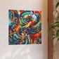 Abstract Art, Graffiti, Poster, Original Art, Vibrant Colors