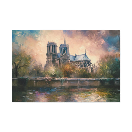 Notre Dame Cathedral Painting for Living Room Oil Painting for Dining Room Painting for Bedroom Painting for Bedroom Painting on Canvas