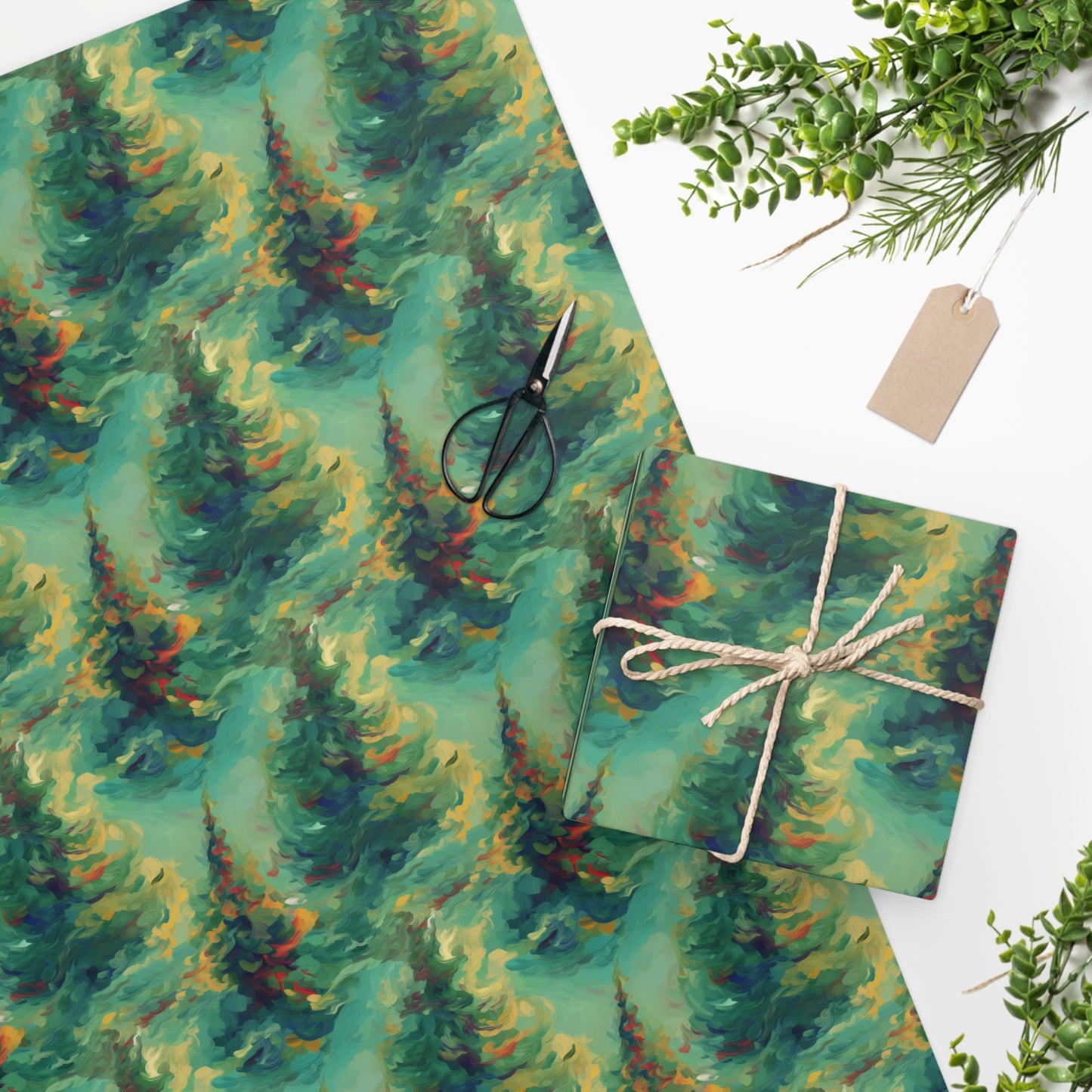 Christmas Tree Wrapping Paper for Christmas Wrapping Paper for Birthday Wrapping Paper Designer Wrapping Paper