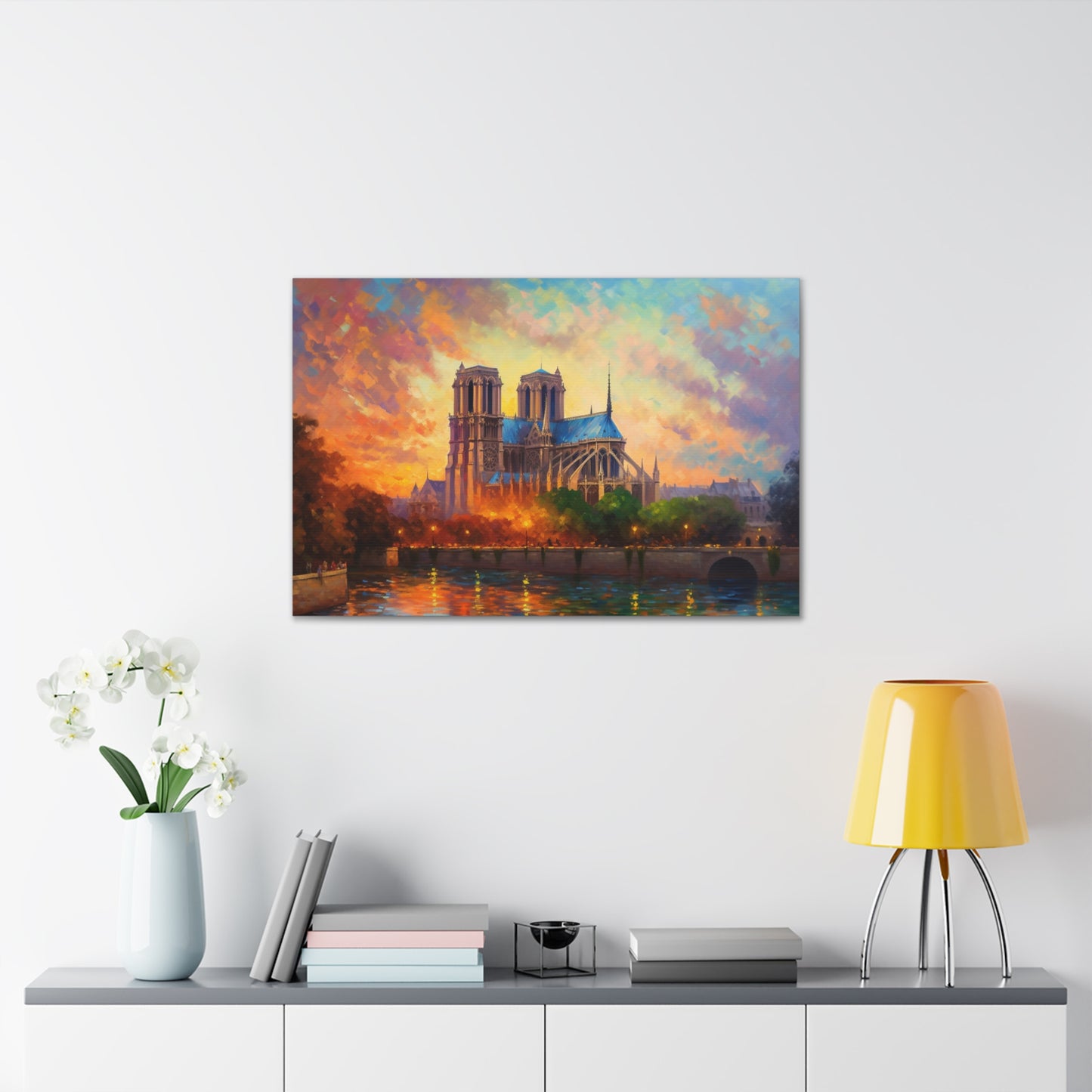 Notre Dame Cathedral Painting for Living Room Oil Painting for Dining Room Painting for Bedroom Painting for Bedroom Painting on Canvas