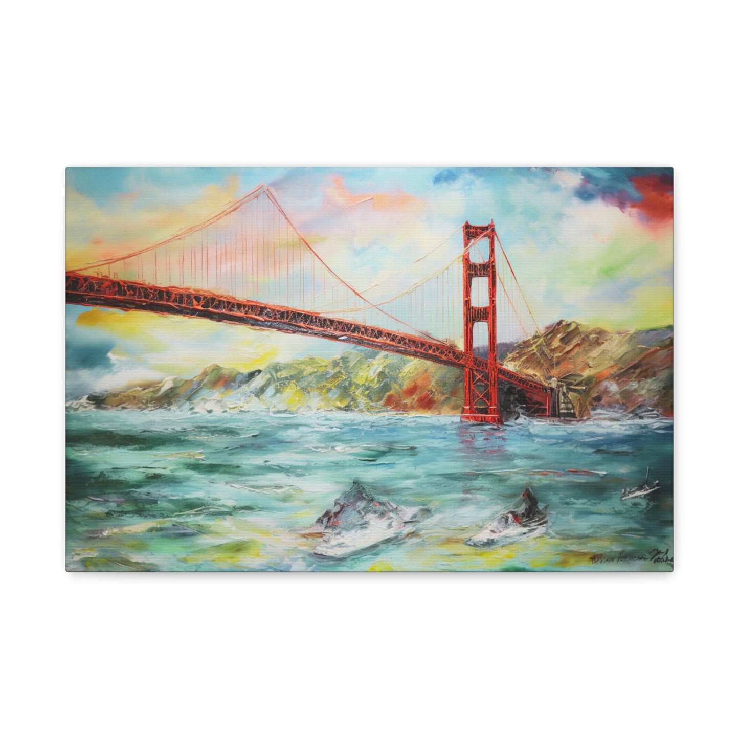 Golden Gate Bridge Painting for Living Room Oil Painting for Dining Room Painting for Bedroom Painting for Office Painting of San Francisco