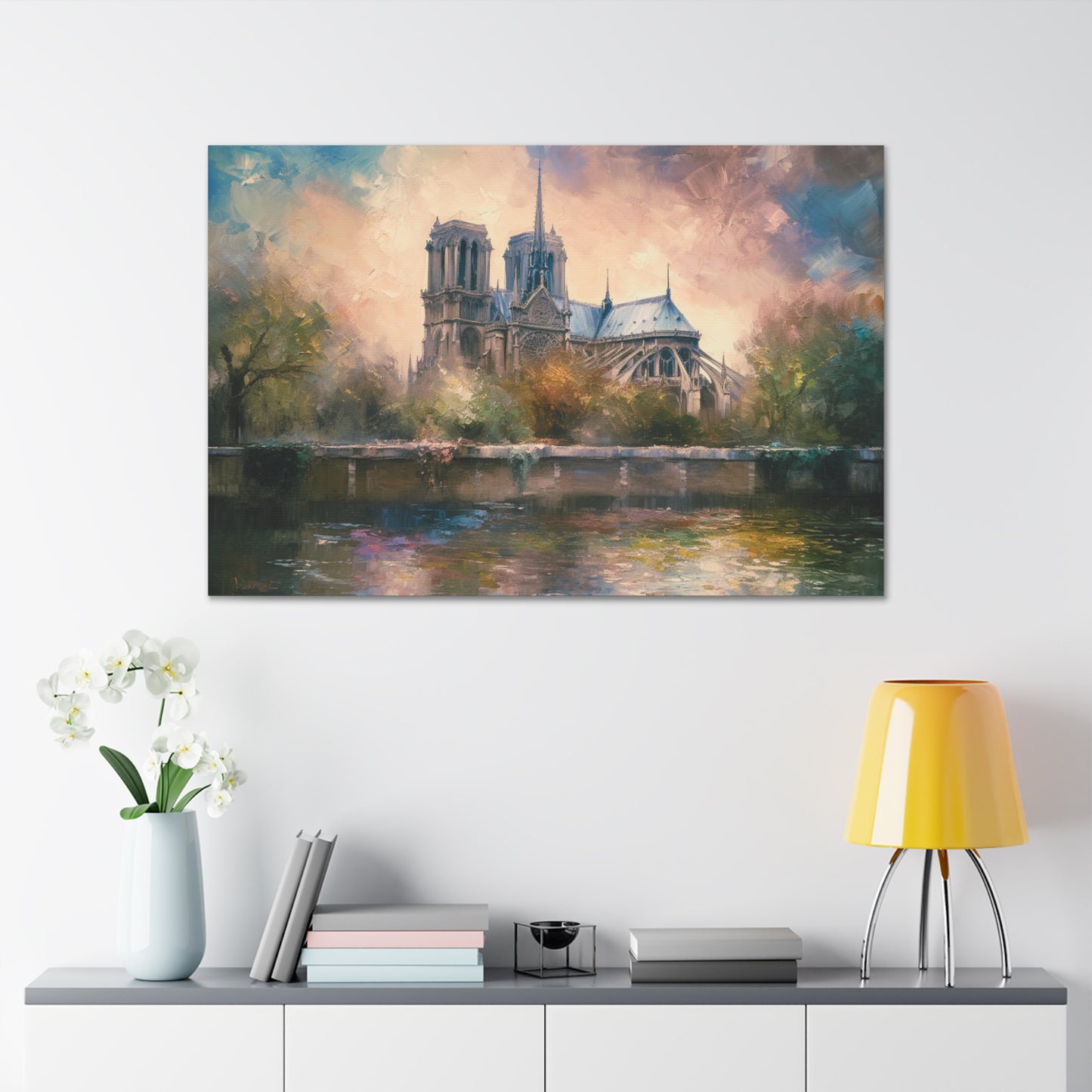 Notre Dame Cathedral Painting for Living Room Oil Painting for Dining Room Painting for Bedroom Painting for Bedroom Painting on Canvas