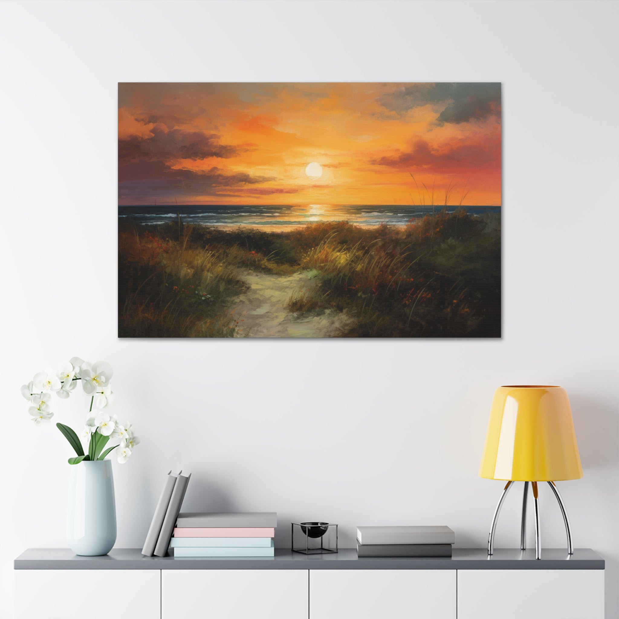 Sunset Painting for Living Room Oil Painting for Dining Room Painting ...