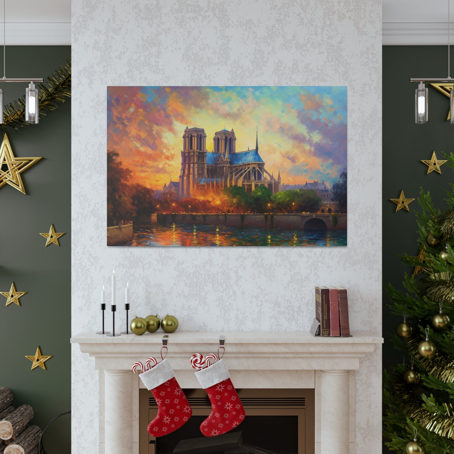 Notre Dame Cathedral Painting for Living Room Oil Painting for Dining Room Painting for Bedroom Painting for Bedroom Painting on Canvas