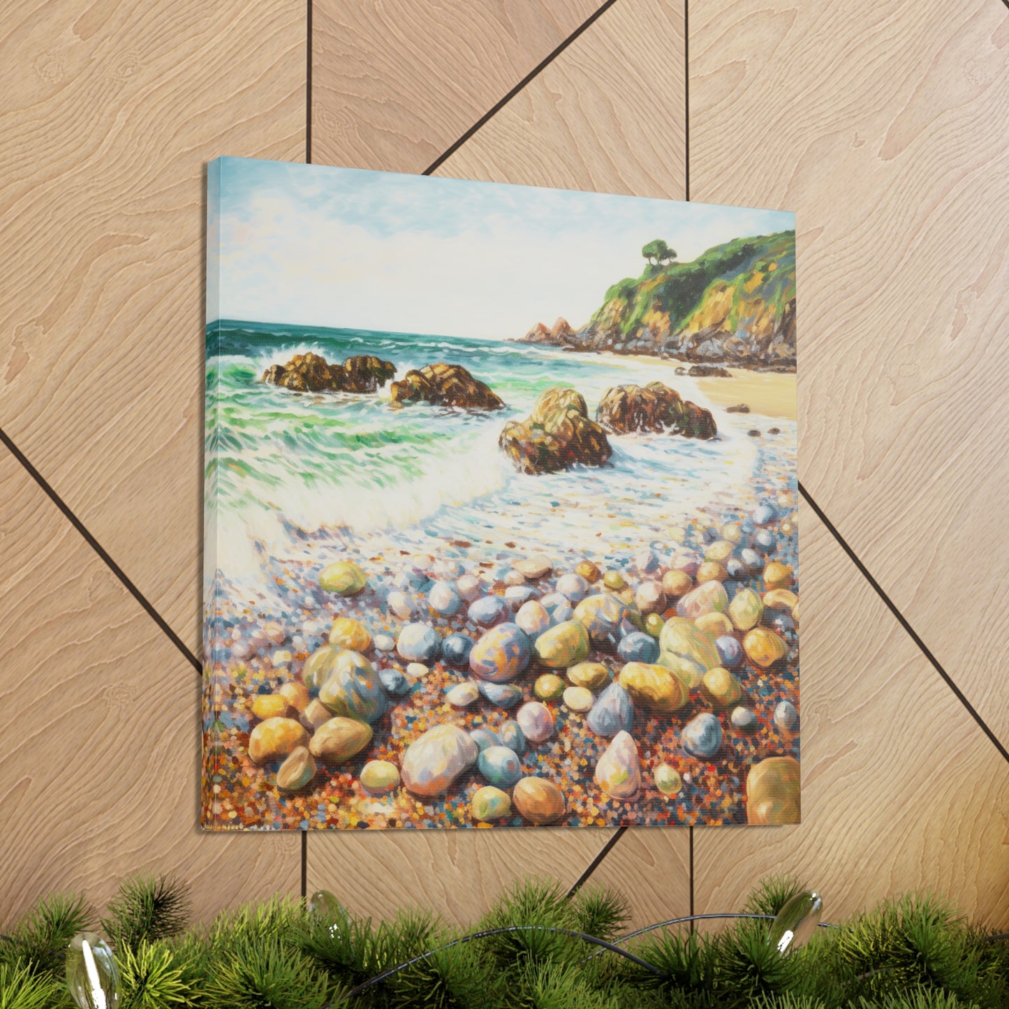 Beach Painting for Living Room Oil Painting for Dining Room Painting for Bedroom Painting for Office Painting of Rock Beach