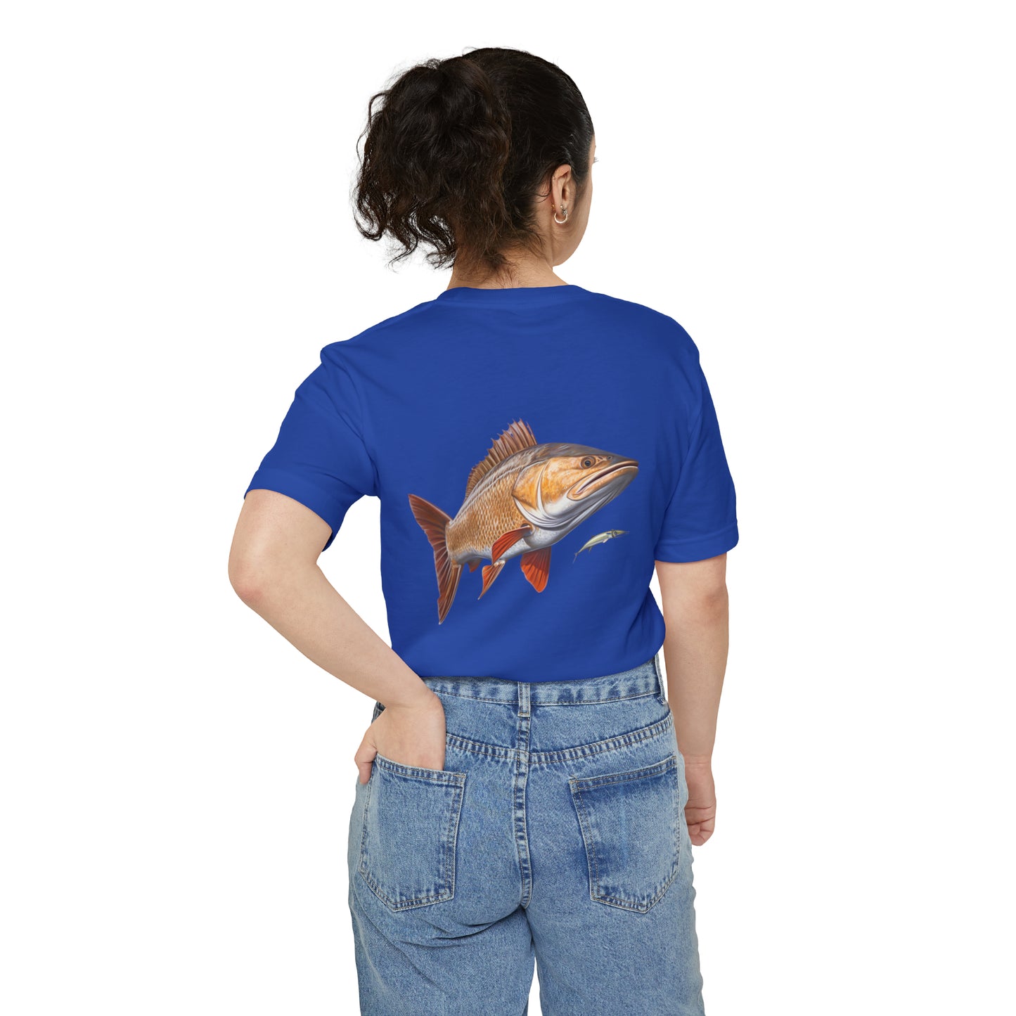 Fishing T-shirt for Fishing T-Shirt of Red Fish T-shirt Fishing Pocket T-Shirt of Fish