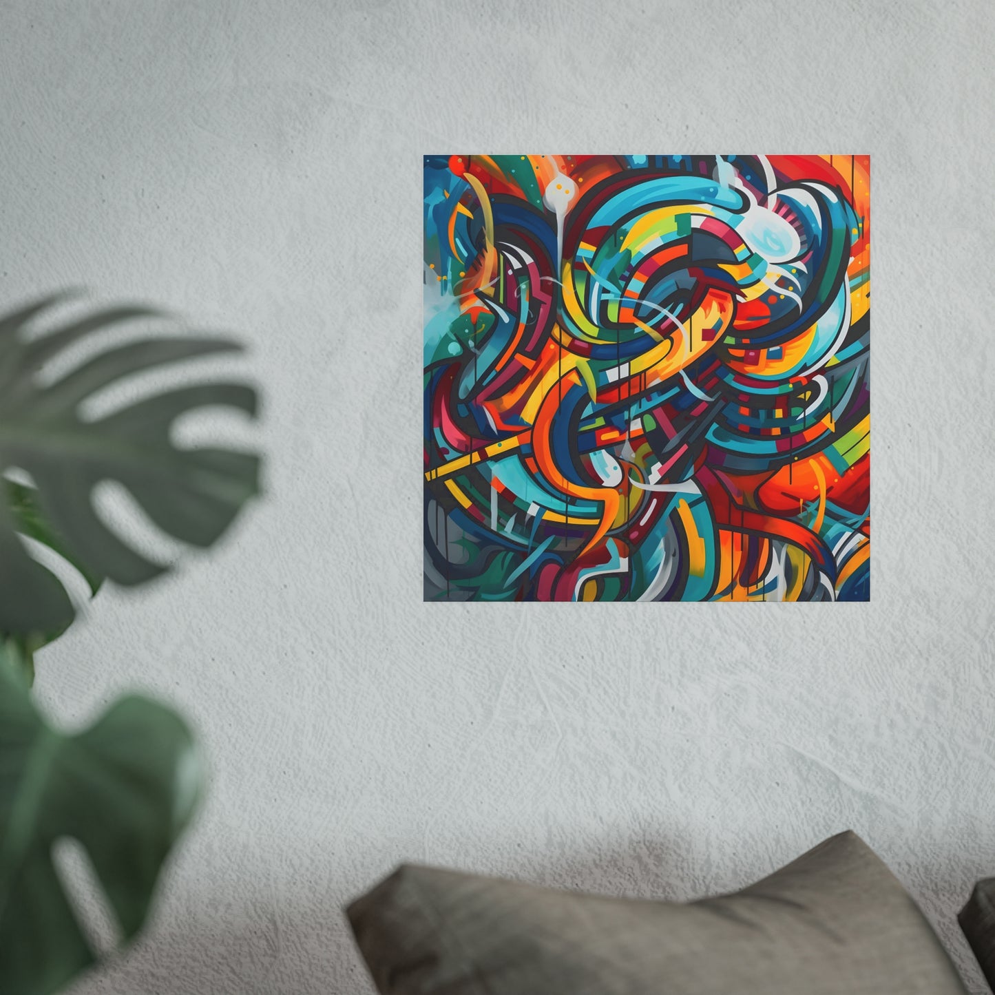 Abstract Art, Graffiti, Poster, Original Art, Vibrant Colors