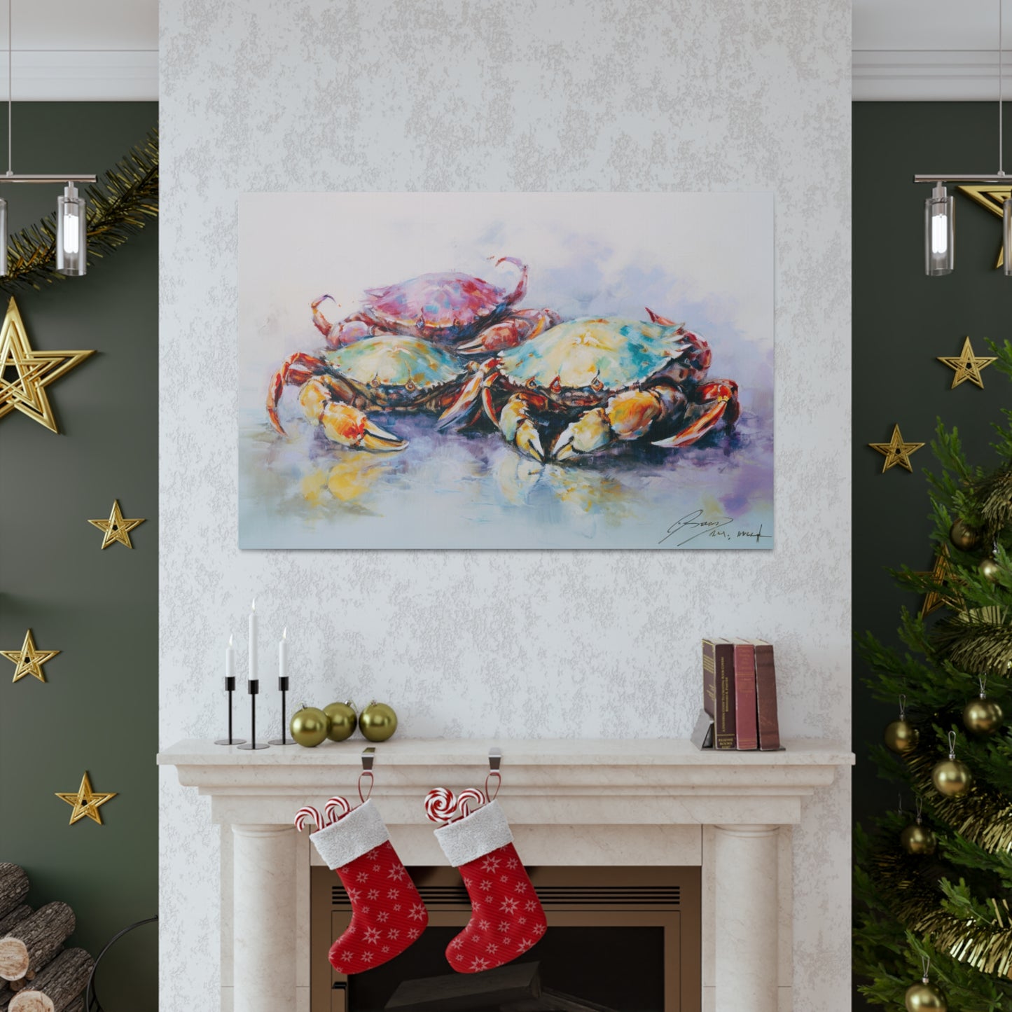 Painting of Crabs Paint for Living Room Oil Painting for Dining Room Painting for Bedroom Painting for Bedroom Painting for Beach