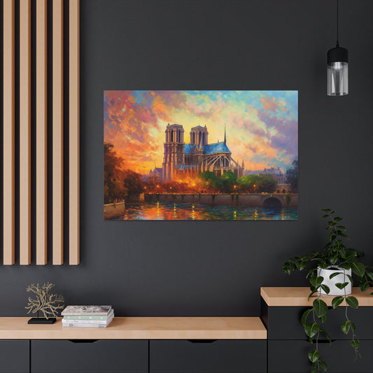 Notre Dame Cathedral Painting for Living Room Oil Painting for Dining Room Painting for Bedroom Painting for Bedroom Painting on Canvas