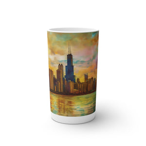 Chicago Coffee Mug Conical Coffee Mugs (3oz, 8oz, 12oz) Hot Chocolate Cup Tea Cup Designer Coffee Mug