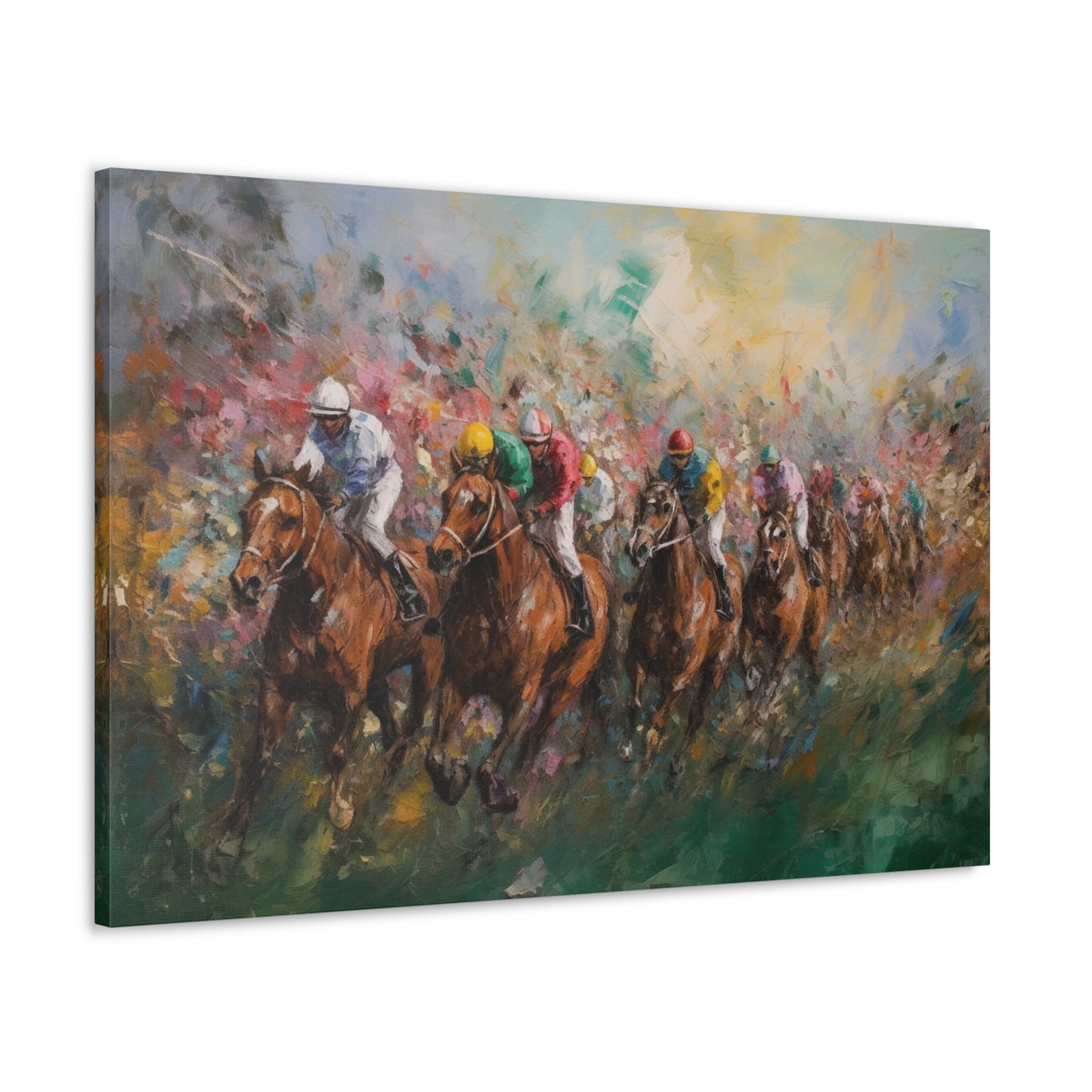 Horse Painting for Living Room Oil Painting for Dining Room Painting for Bedroom Painting for Bedroom Painting on Canvas Kentucky Derby