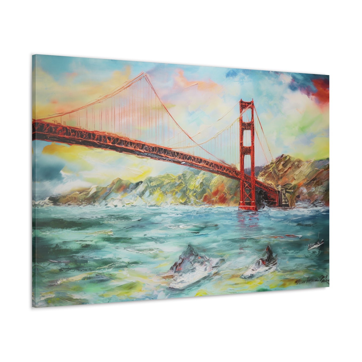 Golden Gate Bridge Painting for Living Room Oil Painting for Dining Room Painting for Bedroom Painting for Office Painting of San Francisco